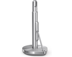 Simplehuman Keukenrolhouder met Klemarm - Vrijstaande Keukenrolhouder - Zilver - Geborsteld RVS
