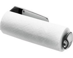 Simplehuman - Keukenrolhouder voor Wandbevestiging - Zilver - Roestvast Staal