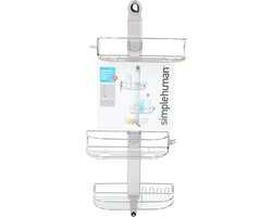 Simplehuman Outlet Badkamer Caddy Douche - RVS - Zilver