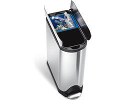 Simplehuman Prullenbak Butterfly - RVS - GFT - 40 l