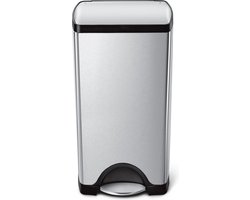Simplehuman - Prullenbak Classic 30 liter - Zilver - Roestvast Staal - Kunststof