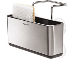 SimpleHuman RVS Gootsteenorganiser - 17x16x11 cm - Zilver