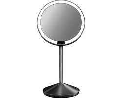 Simplehuman Sensor Compact Spiegel - Reisspiegel - Zilver - Make up Spiegel - Kantelbaar - Automatisch Licht - Makeupspiegel