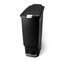 Simplehuman Slimline Prullenbak - 40 l - Plastic - Zwart