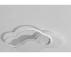 SimpleStore Wolken Plafondlamp - Wit - Led verlichting - 42W- Plafondlamp - Kinderkamer - Slaapkamer - Modern - Plafonniere