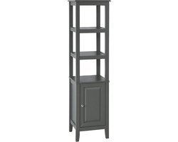 Simpletrade Badkamerkast - Opbergkast - 3 schappen - Hout - 40x150x33 cm