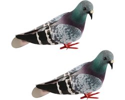 Simulatie Duif Modellen - Decoratie en Fotografie - 2 stuks - Waterdicht - Schuim