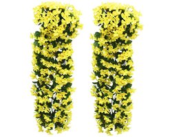 Simulatie violet flower - decoratie voor tuin en balkon - set van 2 - 700 mm