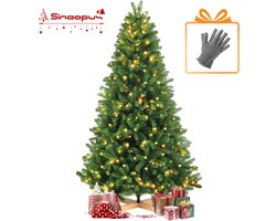 Sinaopus – Kunstkerstboom 180 cm – 1000 Takken – 220 LED – 8 Lichtmodi – PVC/PE – Snel Opzetten – Opvouwbare Takken