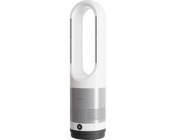 Sinji Ventilator & Kachel – Elektrische Kachel – Air Cooler – Tafelventilator – Koelen & Verwarmen – 1000 Watt – Wit/Zilver