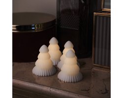 Sirius Claire kerstboompjes - LED verlichting - set van 4 - H 7 cm