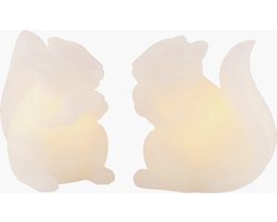 Sirius Evelyn Eekhoorntjes LED verlichting - set van 2 - H 9 cm