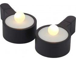 Sirius Home Amalia Tealight LED - zwart - 2 stuks