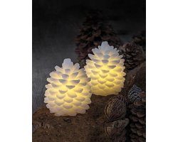 Sirius Home Clara LED dennenappels - set van 2 - H 10 cm - D 8 cm