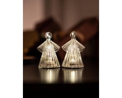 Sirius - LED-engelen 'Alberte' - Set van 2