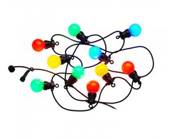 Sirius Lucas Clear Startset – Lichtsnoer Buiten 10 lampjes – Tuinverlichting Gekleurde Lampjes