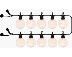 Sirius Luke lichtslinger uitbreiding - retro - 5 meter - 10 LED lampen (plastiek) - indoor & outdoor