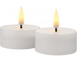 Sirius - Oplaadbare waxinelichtjes 'Sille' (Ø4cm, Set van 2)