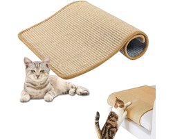 Sisal Katten Krabmat - 50x25 cm - Krabmat voor Katten - Katten klimmuur - Bescherming Van Meubels Tegen Krabben - Krabbescherming Voor Tafels en Stoelen- Voor Het Beschermen Van Banken, Tapijten, Muren - 1 Stuk
