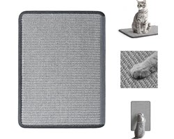 Sisal krabmat voor katten - krabmat voor katten - krabkleed voor katten - krabmat voor kattenklauwen - bankbeschermer - bankkleed - geschikt voor meubels - kleed - bank en relaxfauteuil - 30*40 cm - grijs