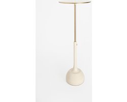 Sissy-Boy - Beige bijzettafel - Verstelbaar - Organische vorm
