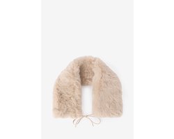 Sissy-Boy - Beige faux fur sjaal