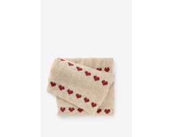 Sissy-Boy - Beige sjaal met hartjes