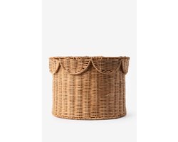 Sissy-Boy - Bruine rotan mand ruffle medium