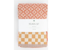 Sissy-Boy - Donkeroranje handdoek en theedoek