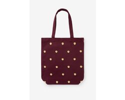 Sissy-Boy - Donkerrode shopper met schelpen
