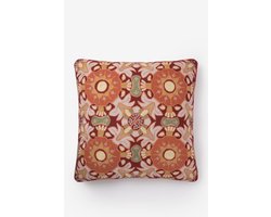 Sissy-Boy - Donkerrood kussen met mozaďek print