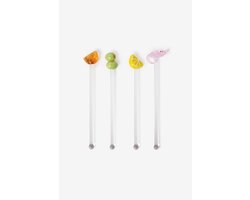 Sissy-Boy - Glazen cocktail roerstaafjes met fruit de mer