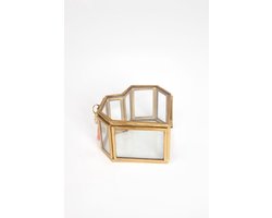 Sissy-Boy - Gouden glazen box hart klein