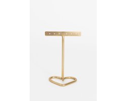 Sissy-Boy - Goudkleurige oorbellenhouder met hart