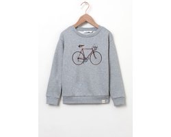 Sissy-Boy - Grijze sweater met fiets