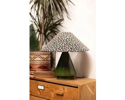 Sissy-Boy - Groene tafellamp met leopard print