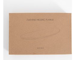 Sissy-Boy - Klein goudkleurig zwevend messing plankje