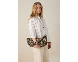 Sissy-Boy - Lichtbruine crossbody tas met leopard print