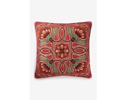 Sissy-Boy - Rood kussen met bloemendessin