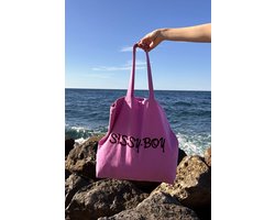 Sissy-Boy - Roze canvas shopper large