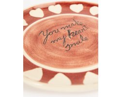 Sissy-Boy - Roze dinerbord met hartjes