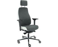 Sit And Move Therapod X2 HR Hoofdsteun - Middengrijs/Ashgrey Facet Wol - Bureaustoel