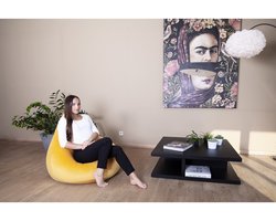 Sit On It VELVET Stoel - Bijzettafel - Salontafel - Oud Geel - Modern en Elegant - Hoogwaardig Fluweel