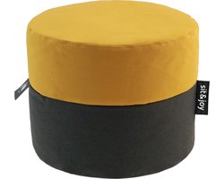 Sit&joy - Duo Rondo - Poef - Zitzak - Mosterdgeel