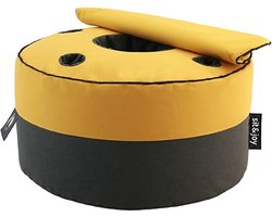 Sit&joy - poef - zitzak - volwassenen - buiten - ligbed - stoel - tuin - Duo Rondo Extra - Mosterdgeel