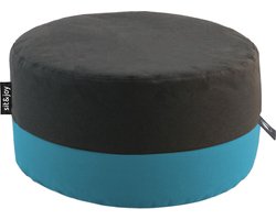 Sit&joy - poef - zitzak - volwassenen - buiten - ligbed - stoel - tuin - Duo Rondo Medium - Mintblauw