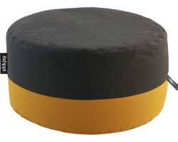 Sit&joy - poef - zitzak - volwassenen - buiten - ligbed - stoel - tuin - Duo Rondo Medium - Mosterdgeel