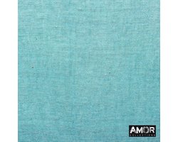 Sjaal blauw - sjaal met pareltjes - denim kleur - zomer sjaal