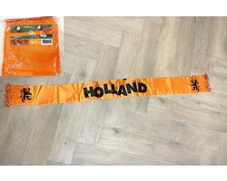 Sjaal Oranje Holland met Leeuw - Dubbelzijdig bedrukt - EK voetbal - WK voetbal - Holland sjaal - Oranje Sjaal