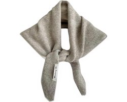 Sjaal - Wollen Driehoek Sjaal - Gebreide Sjaal - Warme Bovenkleding Driehoek Sjaal - Vest - Grijs